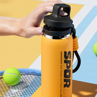 Bouteille d'eau de cyclisme de 600 ml, thermos en acier inoxydable, isolation sous vide, conservation de la chaleur pour le sport, l'extérieur, l'utilisation des étudiants