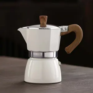 새로운 디자인 쉬운 청소 스토브 탑 이탈리아 커피 메이커 전기 커피 모카 포트