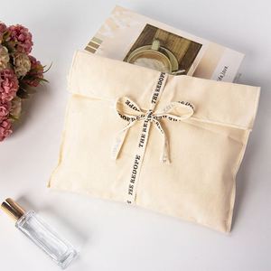 Beauty Cotton Canvas Envelope Dust Pillow Pouch Underwear Shoe Packing Bag With Flap - Product Image 3