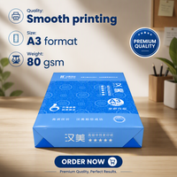 Papel de Copia Doble A3 2026, 80gsm, Blanco, Resistente, para Uso en Copiadoras de Oficina