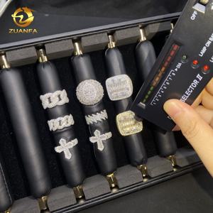 Colección de Anillos Finos para Hombre de Joyería Estilo Hip Hop, Anillos Cubanos con Cruz de Moissanita y Diamantes de Plata 925 VVS Iced Out Personalizados - Product Image 2