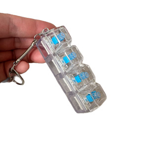 Juguete Antiestrés para PC, 4 Teclas con Luz, Probador de Interruptores de Teclado Mecánico, Juguete Sensorial para Presionar Teclas, Llavero Antiestrés - Product Image 6