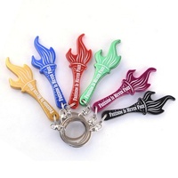Ouvre-Bouteille Promotionnel en Aluminium, en Forme de Torche et de Flamme, avec Porte-Clés, de Yiwu