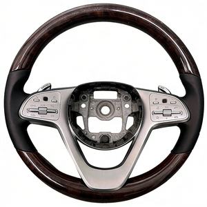 Volante de Madera Marrón Personalizado para Mercedes Benz <span class=keywords><strong>Maybach</strong></span> Clase <span class=keywords><strong>S</strong></span> S480 4matic S560 - Product Image 3