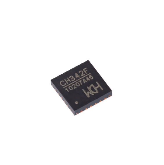 Original WCH CH342F QFN-24 SMD USB to Dual UART Serial Port Converter IC Chip USB2.0 3Mbps