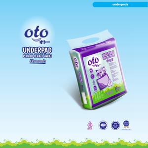 แผ่นรองกันเปื้อน Oto ขนาด 60x45 ซม. 10-12 ชิ้น แบบใช้แล้วทิ้ง ผิวสัมผัสนุ่ม ซึมซับดีเยี่ยม ป้องกันสิ่งสกปรก ใช้งานสะดวกสบาย - Product Image 2