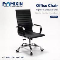 Chaise de bureau ergonomique pivotante à roulettes, cadre métallique, idéale pour le personnel scolaire et les espaces de travail – Meilleure vente