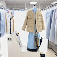 Machine à repasser à vapeur pour vêtements de blanchisserie commerciale, machine de finition de forme