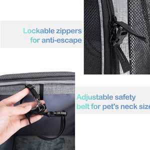Porte-panier de <span class=keywords><strong>vélo</strong></span> <span class=keywords><strong>pour</strong></span> <span class=keywords><strong>chien</strong></span>, sac à dos de transport avant <span class=keywords><strong>pour</strong></span> <span class=keywords><strong>vélo</strong></span> <span class=keywords><strong>pour</strong></span> animaux de compagnie, pliable et amovible, 2 poches de rangement latérales - Product Image 4