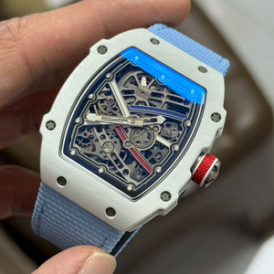 Nouvelle montre mécanique à tourbillon ultra-fine en fibre de carbone 6702, montre de luxe haut de gamme pour homme, étanche, squelette. - Product Image 2