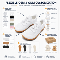Chaussures minimalistes personnalisées à bout large, zéro drop, mains libres, faciles à enfiler pour hommes et femmes