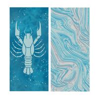 Serviettes de sport en microfibre pour la maison, motif personnalisé écrevisse/langouste, séchage rapide, pour yoga, gym, rafraîchissantes