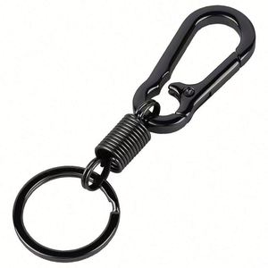 Wholesale Luxury Business Gifts Spring Keychain with Enamel Mountain Buckle Metal Material for Car <b>Backpack</b> Keyholder - Product Image 3