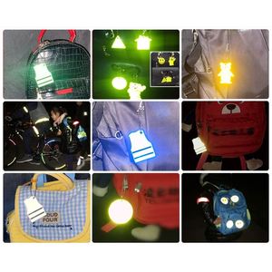 Durable PVC Reflective Safety Reflector Pendant for Night Walking <b>Running</b> Cycling, School Bag Charm, <b>Hi</b>-Vis Gear & Accessories - Product Image 4