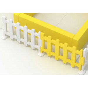 Área de Juegos Interior para Niños con Estructuras de Plástico Amarillo y Blanco y Juegos Blandos para Uso Doméstico - Product Image 4