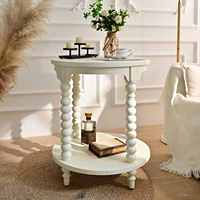 Table basse latérale INNOVA, style européen moderne nordique, en bois blanc durable, décorative, facile à assembler, pour le salon
