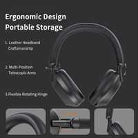 Nouveaux écouteurs Bluetooth 5.4 à marque privée, suppression du bruit, casque de jeu ANC avec micro, haut-parleur, basses puissantes, subwoofer pour jeux et sports