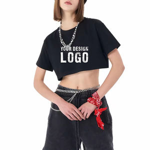 Camiseta Deportiva Corta de Yoga Casual para Mujer, Nuevo Diseño, Estilo Spice Girls, Sexy, para Baile Urbano - Product Image 5