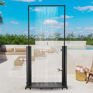 CYEN multi-fonction construction stable haute <span class=keywords><strong>pression</strong></span> rapidement assemblé 40L grande capacité d'eau noir porte de <span class=keywords><strong>douche</strong></span> <span class=keywords><strong>solaire</strong></span> extérieure - Product Image 1