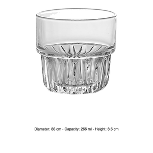 Verre à whisky Everest 26,6 cl H 8,6 cm Ø 8,6 cm Duratuff empilable Libbey - Product Image 3