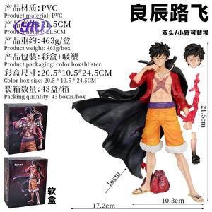 รูปปั้นยืนสอ<span class=keywords><strong>ง</strong></span>หัวแบบใหม่ลายจักรพรรดิ<span class=keywords><strong>ลู</strong></span><span class=keywords><strong>ฟี่</strong></span>หนึ่งชิ้นนำโชค - Product Image 2