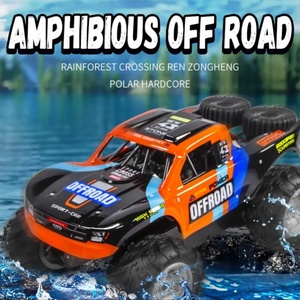 Nuevo SJY-Q205 1:14 Vehículo Anfibio Teledirigido 2.4G Todoterreno Bigfoot Impermeable de Alta Velocidad para Carreras y Escalada Metálico Listo para Usar - Product Image 2