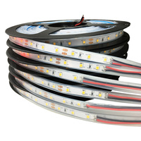 Bandes lumineuses LED 12V 24V 10W 3000K en silicone imperméable IP68 IP67 pour escaliers et bâtiments