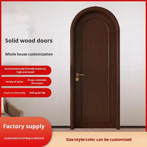 <span class=keywords><strong>Puerta</strong></span> de madera maciza de estilo francés moderno con apertura lateral <span class=keywords><strong>Puerta</strong></span> de dormitorio interior acabada para aislamiento acústico al por mayor - Product Image 3