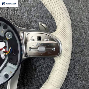Housse de <span class=keywords><strong>volant</strong></span> en daim pour <span class=keywords><strong>Mercedes</strong></span> Benz S550 SL C300 GLK350 SE, cuir Alcantara sport, très demandée - Product Image 3