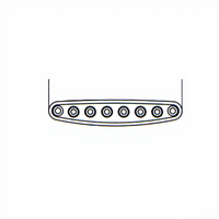 Electric Guitar Zinc Alloy Bridge Through String Thru Nut and Bushing