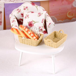 Cesta de Almacenamiento en Miniatura de Resina a Escala 1:12 para Casa de Muñecas, Accesorios de Modelo, Juguetes, Decoración para el Hogar - Product Image 4