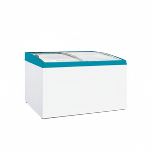 Congelador Horizontal Klimasan 408 L Comercial para Supermercado, con Vidrio Curvo Deslizante en Ángulo, 2 Puertas, Una Sola Temperatura, Descongelación Automática - Product Image 2