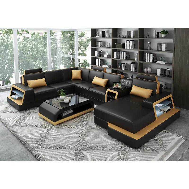 Modern kadife çift şezlong kesit kanepe minyatür modern mobilya ile 2023 kanepe yeni model mobilya oturma odası