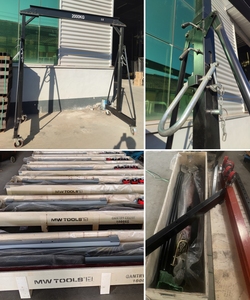 Cần cẩu khung thép di động nhỏ Rayvanbo Trung Quốc, tải trọng nhẹ 1000kg, chiều cao điều chỉnh 2m 3m, thép cacbon, cần cẩu mini 1 tấn - Product Image 2