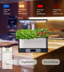 Mini-jardin intelligent pour plantes d'intérieur en gros, 12 pots, lampe de culture 24W, pots à herbes et jardinières - Product Image 4