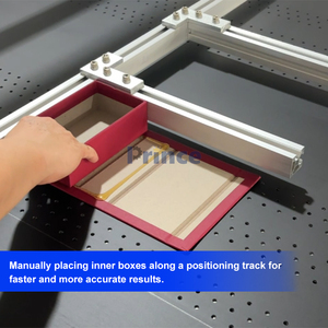 Bán tự động bìa cứng cuốn sách hình cứng nhắc Hộp quà tặng hình thành lắp ráp máy có thể gập lại bao bì hộp giấy Máy làm - Product Image 4