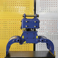 Grappin de tri hydraulique professionnel pour excavatrice, engrenage moteur personnalisable, taille ajustable, grappin de démolition rotatif 1-50t