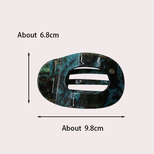 9.8 सेमी फ्रेंच एसीटेट फ्लैट क्लिप सुरुचिपूर्ण और मीठा कैंडी-रंगीन बालों के पंजे क्लिप उच्च गुणवत्ता वाले बाल सहायक - Product Image 6