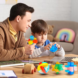 Vente chaude En Plastique 3D Ruban <span class=keywords><strong>Kongming</strong></span> Serrure Puzzle Ensemble Conception Classique IQ Intelligent Jouets Éducatifs - Product Image 6