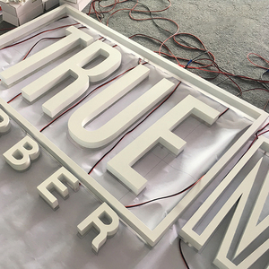 Led comercial Halo iluminado blanco hueco acrílico 3D Buchstaben retroiluminada <span class=keywords><strong>Barbero</strong></span> tienda signo carta - Product Image 2