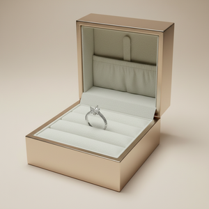 แหวนทองคำแท้ 18K ดีไซน์คลาสสิก ประดับเพชรแท้ ไม่มีพลอยหลัก แบบ Solitaire Semi Mount สำหรับผู้หญิง ใช้เป็นแหวนแต่งงาน ขายดี - Product Image 4