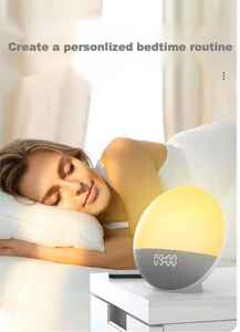 Fabrika doğrudan tedarikçisi Sunrise çalar saat beyaz gürültü uyku makinesi uyku eğitmen uyandırma işığı beyaz gürültü ses makinesi - Product Image 3