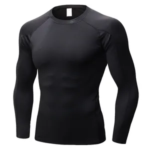 Camiseta de compresión personalizada para hombre, ropa de gimnasio para correr, de licra, para fitness, para Club, camiseta adelgazante