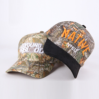 Casquette de baseball structurée à logo personnalisé, broderie 3D, motif camouflage Real Tree, camouflage forestier, streetwear, outdoor