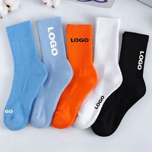 Custom Logo Athletic Crew <b>Long</b> Elastic Cotton Sports Running <b>Socks</b> for Men Women Promotional Gift - Product Image 3