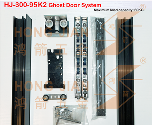 Système coulissant pour <span class=keywords><strong>porte</strong></span> fantôme en alliage d'aluminium, design moderne, quincaillerie magique pour <span class=keywords><strong>porte</strong></span> <span class=keywords><strong>coulissante</strong></span>, accessoires pour cerfs-volants - Product Image 2