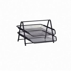 <b>Metal</b> 2 Tier Mesh Paper <b>Files</b> Office Table Desk Organizer Hot Sale - Product Image 4