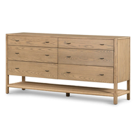Artisanat Moderne Chêne Naturel Antique Chambre Commode pour Meubles Mur Monté Chevet Entrée Console Table Tiroir Hall De Stockage