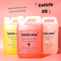SAGALAGA 14 parfums huile de jojoba pour huile de réparation des ongles hydratante vitamine E huile de cuticule professionnelle revitalisante 5 litres