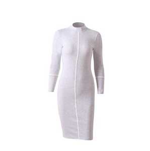 2020 automne et <span class=keywords><strong>hiver</strong></span> nouvelle Offre Spéciale européenne et américaine femmes à manches longues mince paquet hanche <span class=keywords><strong>mi</strong></span>-<span class=keywords><strong>longue</strong></span> <span class=keywords><strong>robe</strong></span> en gros - Product Image 5